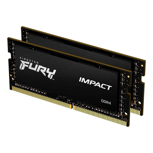 Kingston Fury Impact KF432S20IBK2/16 16GB DDR4 (2x8GB) 3200MHz,  Non ECC, CL20, 1.2V, SODIMM Memory