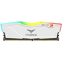 TEAM DELTA 16GB DESKTOP MEMORY, RGB, DDR4, 3200MHZ, CL16,  WHITE
